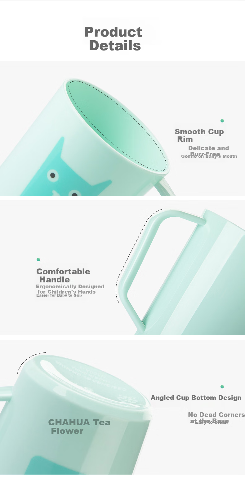 Chahua Mouthwash Cup Children's Water Cup Tooth Jar Rinse Cup Toothbrush Cup 240ml Random Color 2 Pieces 7