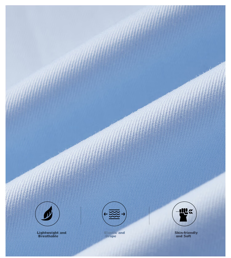 FIRS [100% Cotton Wrinkle-Free] Machine Washable Long-Sleeve Shirt for Men, High-End Pure Cotton Business Casual Long-Sleeve Dress Shirt 3