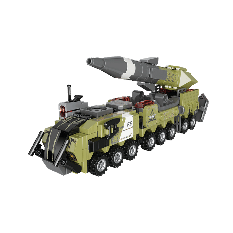 F5 Building Block Rocket Base Vehicle Children's Toy Military Base Defense Sand Table Boys Birthday Gift