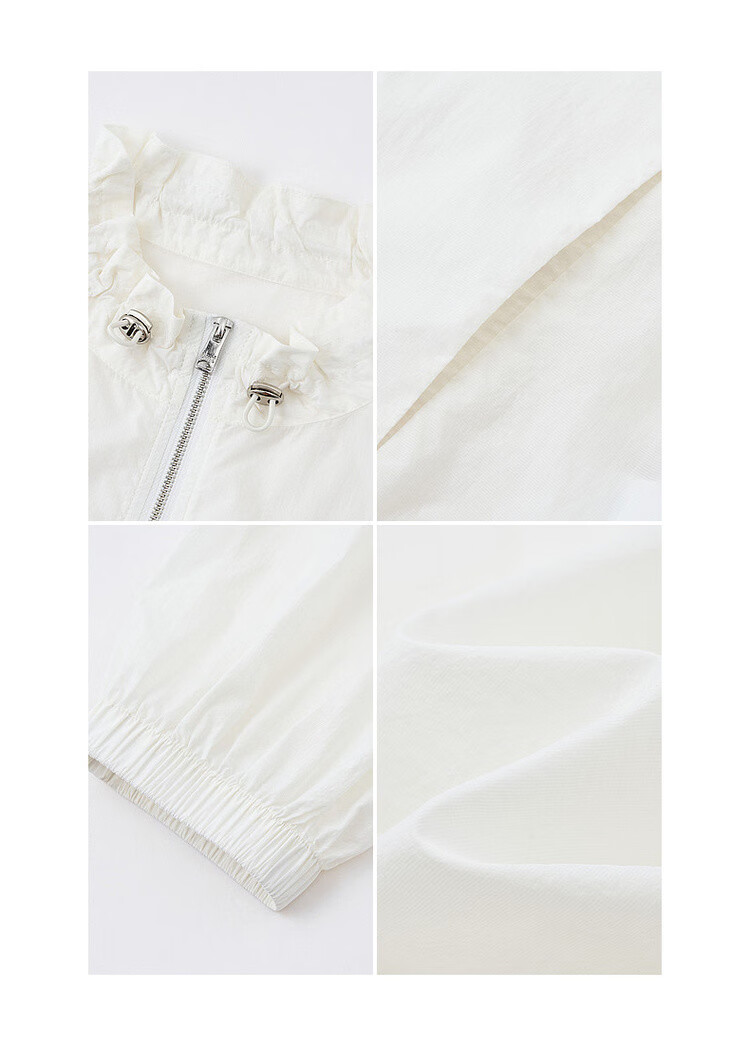 Demana Original Yarn Sunscreen UPF50+ Summer Lightweight Outdoor Drawstring Collar Thin Loose Sports Casual Women's Jacket 19