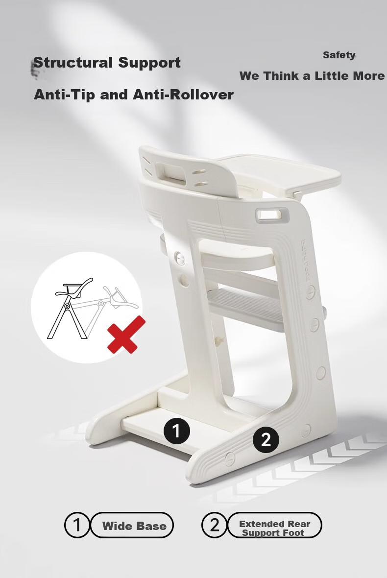 Babypods Baby High Chair Infant Dining Chair Household Children's Seat Multifunctional 2-in-1 Adjustable Feeding and Growth Chair 11