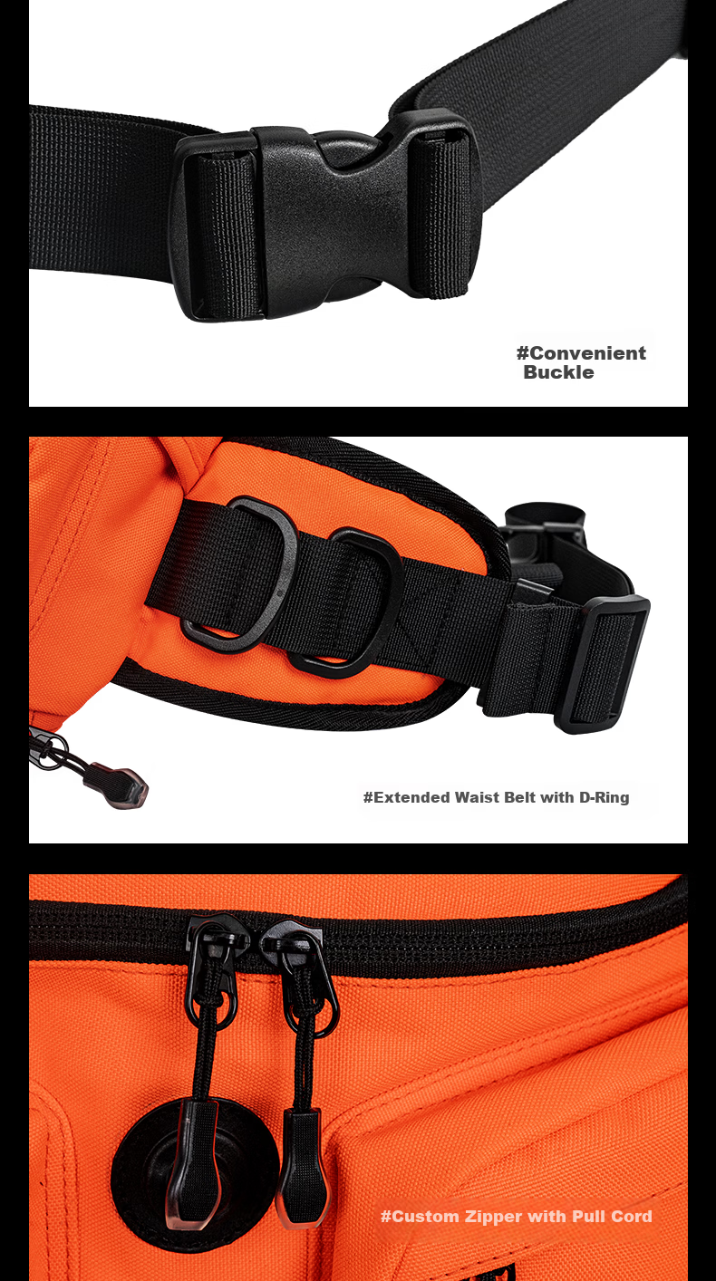 STAR FIELD KNIGHT Motorcycle Riding Waist Bag Unisex Multifunctional Outdoor Water-Resistant Storage Crossbody Bag Knight Gear SKB398 14