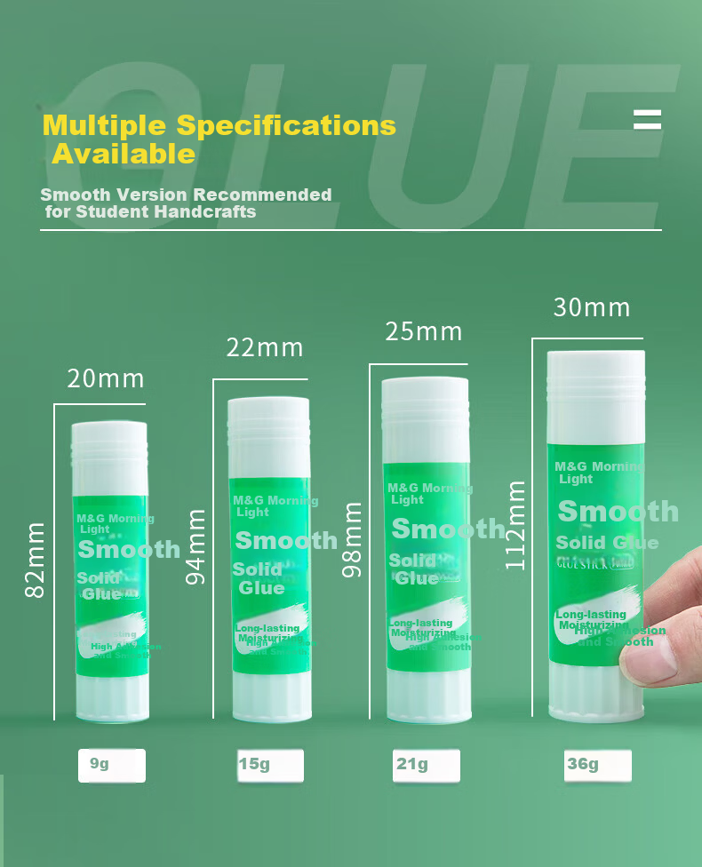 M&G 21g High Viscosity Smooth PVA Solid Glue Stick Quick Dry Durable School Craft Office Supplies ASGN7104 3-Pack 2