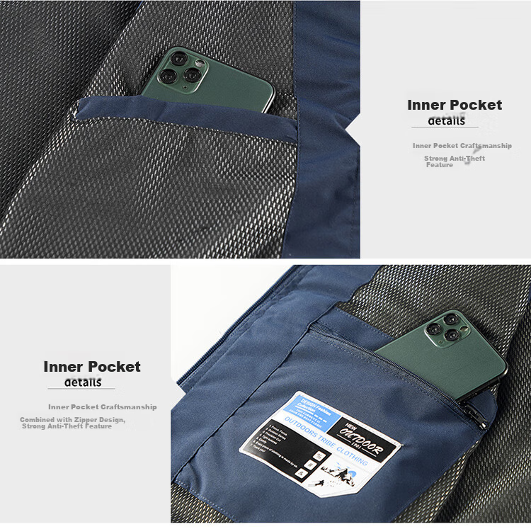 JEEP SPIRIT Men's Outdoor Casual Quick-Dry Vest Breathable Simple Stand Collar Photography Jacket Black L 18
