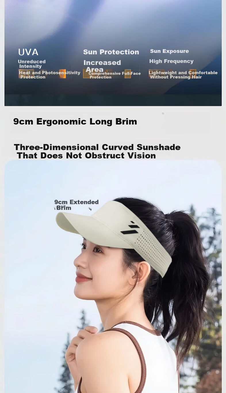 361° Authentic Men's Sun Protection Cap, Women's Outdoor Sports Tennis Marathon Hat, Pink, Size 53-58CM 5