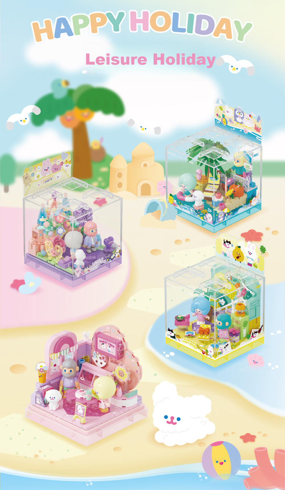 AREA-X Brick Zone Unicorn Hunt Collaboration FARMER BOB and RICO Trendy Building Block Toy Party Day 2