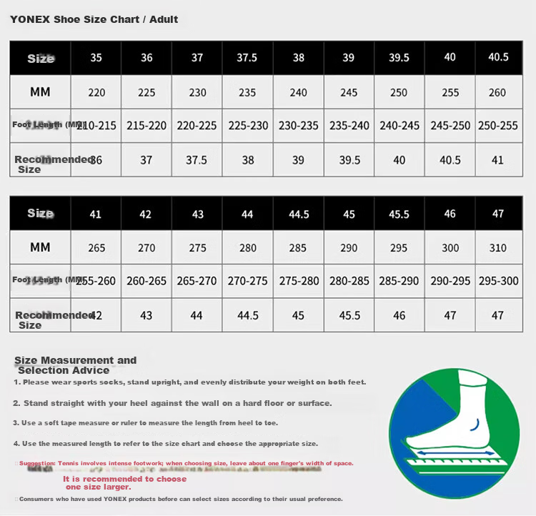YONEX Tennis Shoes Professional Competition Non-Slip Shock Absorption Power Cushion Fashion Men SHTE5MACEX White Size 40 13