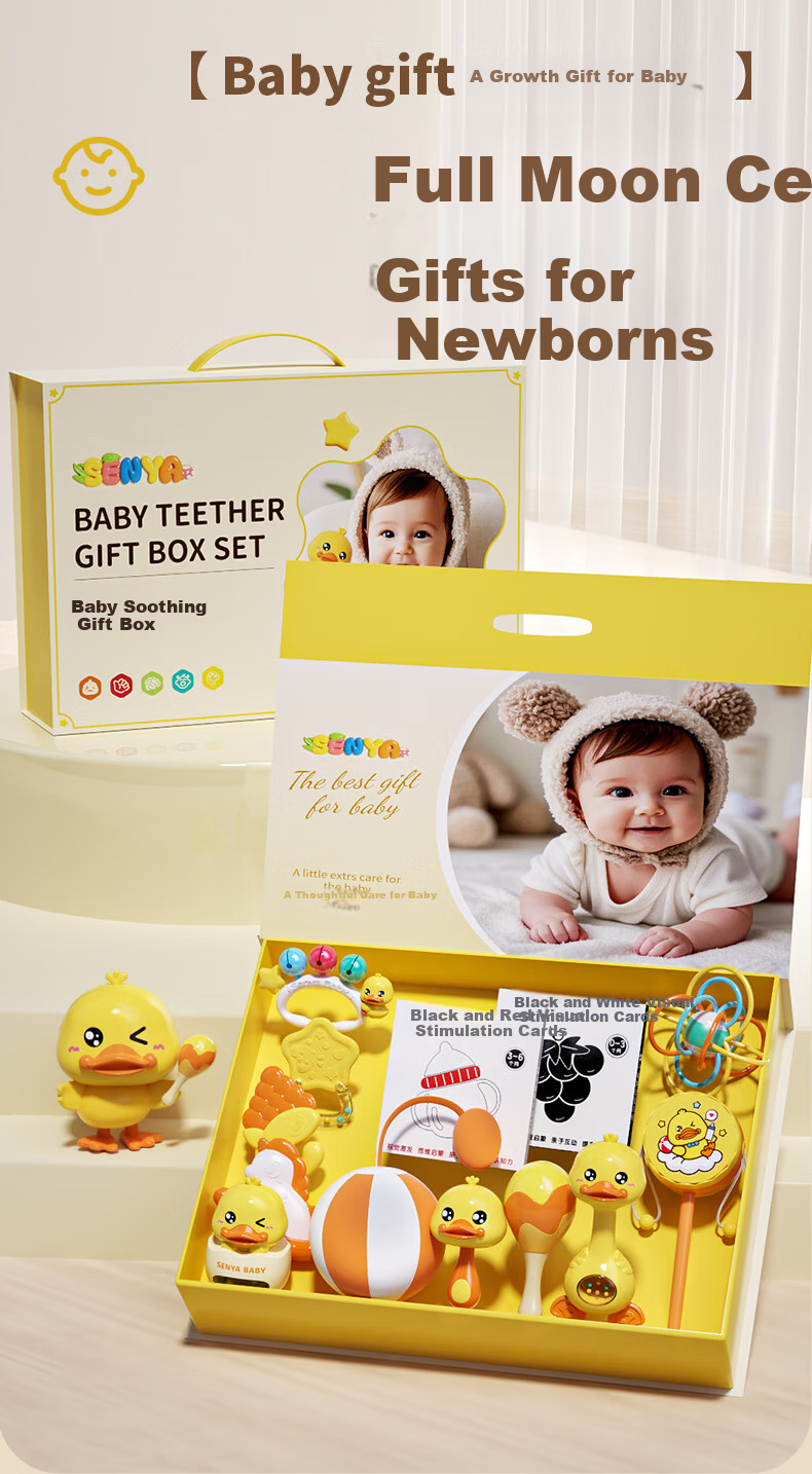 Embei Family Infant Baby Toy Newborn Gift Box Rattle 0-6 Months 1 Year Children's Day Gift 3