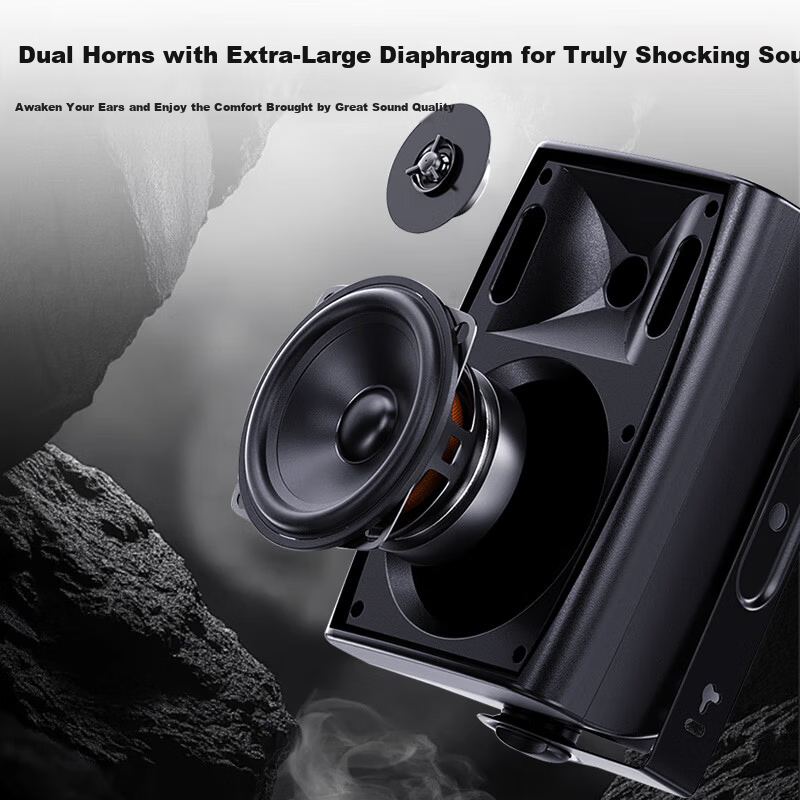 Westin Ceiling Speaker Home Theater Wall-Mounted Speaker Constant Voltage Speaker B05 Black 1pc Commercial Public Address System for School Supermarket Store Peak Power 30W