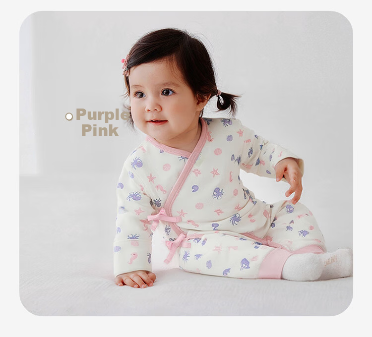 Labi Baby Unisex Baby Cotton Newborn Tie Romper Beige 52 12