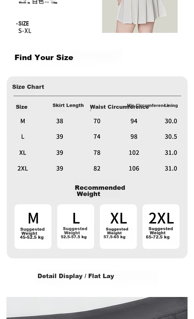Borui Women's Pleated Skirt Spring Summer 2026 New High-Waist Slim A-Line Short Skirt with Lining JK Skirt 8