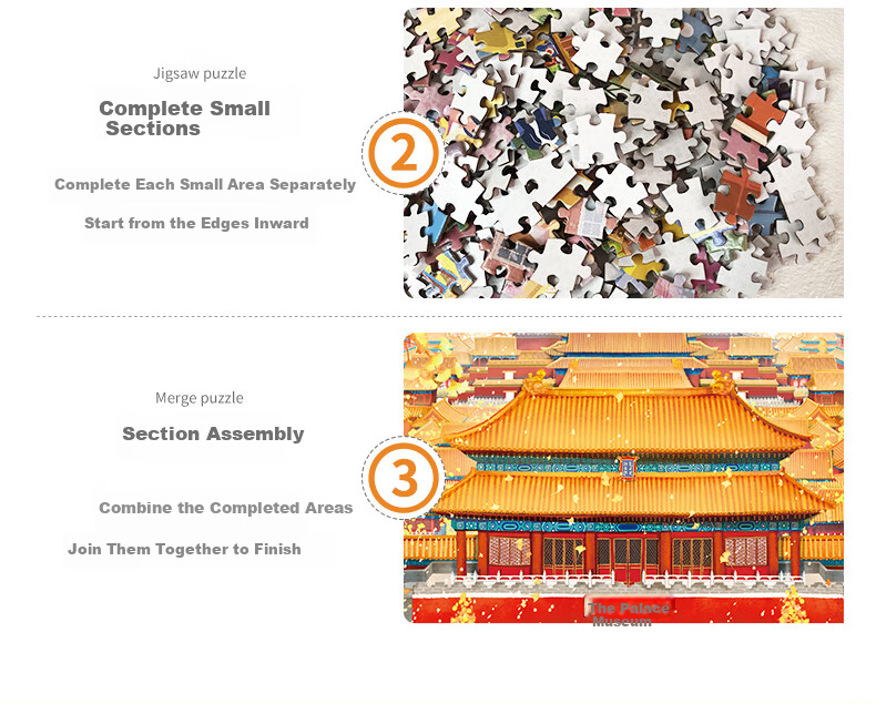 Gubu Adult Puzzle, 1000 Pieces, Tian Tan High-Difficulty Stress-Relief Jigsaw Puzzle, Home Decoration, Birthday Gift 11