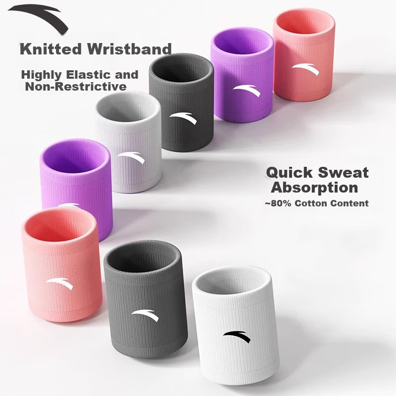 Anta Wrist Support Men Fitness Sports Sprain Tendon Wrist Sleeve Women Badminton Sweat Absorption Black One Size