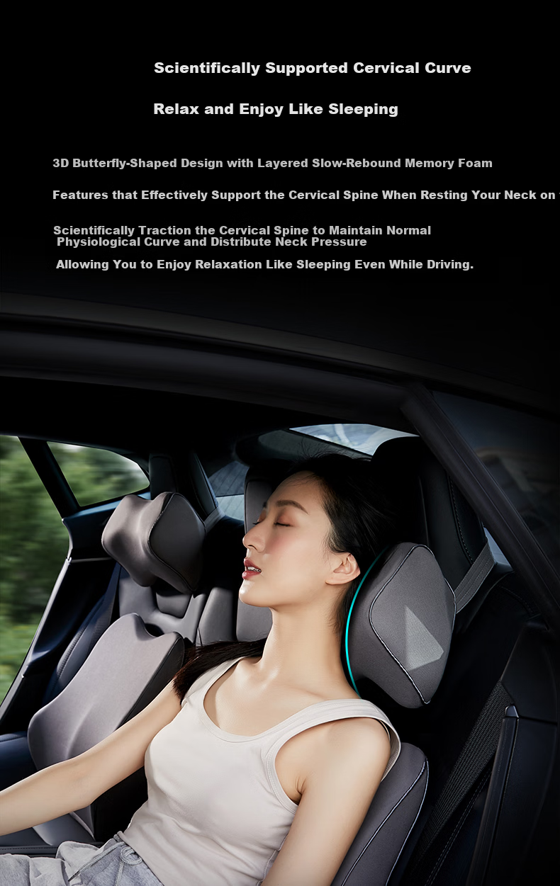 8H Car Headrest Pillow Neck Support Cushion Car Seat Backrest Compatible with Tesla and More JD Self-operated Yu7 Universal 10