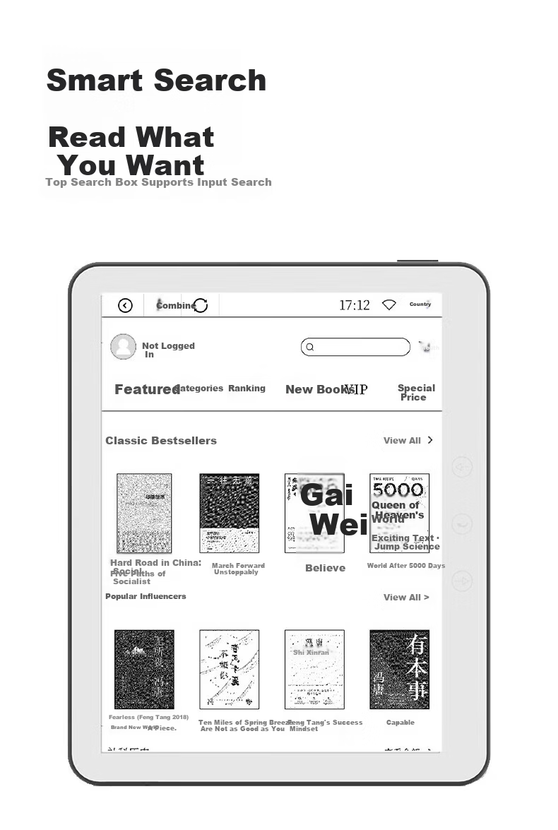 AOC Ink Screen E-Reader 10.3 Inch Handwriting E-Book Electronic Notebook Smart Office E-Reader Meeting Notes Tablet 10W2 12