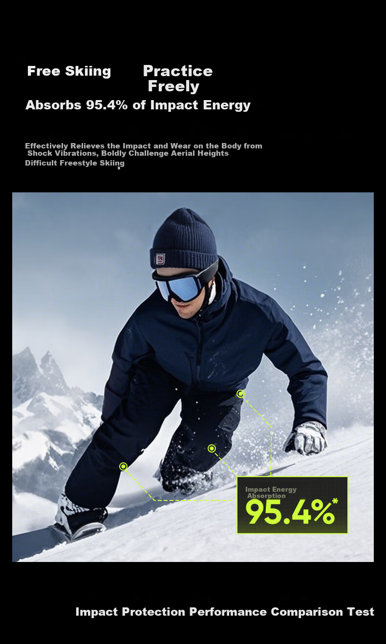 YOU MEI Ski Protective Gear, Hip Pad, ESA High-Tech Anti-Fall Padded Hip Protector, Equipment for Inner Protection, Ice Skating And Skiing 5