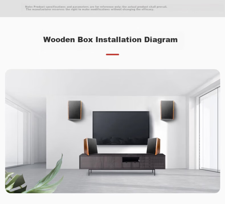 SAST 20W Wireless Bluetooth Wall-Mounted Speaker Set for Supermarket, Store, Classroom, Meeting Room, Indoor Wall-Mounted Background Music Public Broadcasting Speaker System, One-to-Two Wall Speakers 9