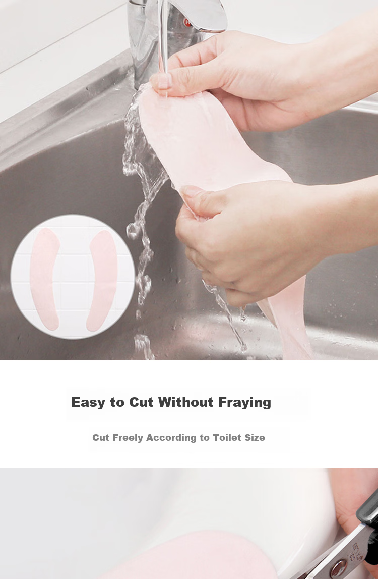 Yunjie Adhesive Toilet Seat Covers Washable Thickened Toilet Mats Home Use Toilet Seat Covers 6 Pairs (12 Pieces) 4