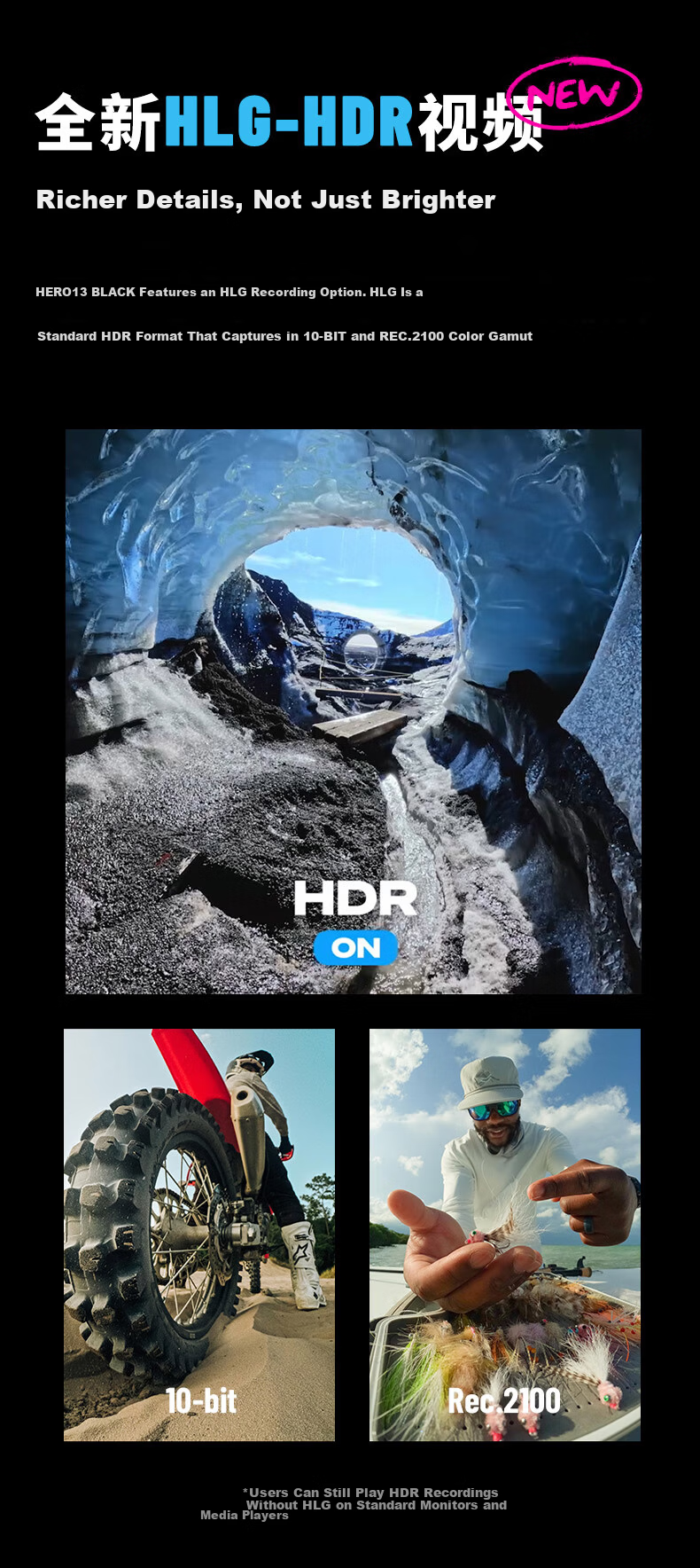 GOPRO HERO13 Black Sports Camera Official All-in-One Lens Kit [Camera + Wide-Angle Lens + Macro Lens + Cinema Lens + Filter Set + Hard Case] 7