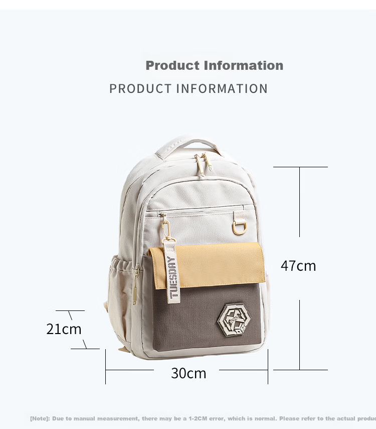 COW Backpack for Men And Women, Suitable for Middle School, High School And College Students, Large Capacity Lightweight Travel Commuter Bag in Blue Dreamy Style 3