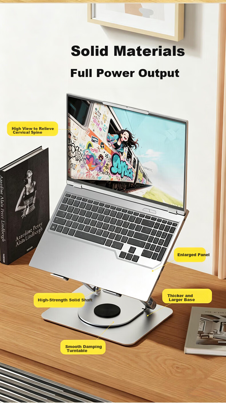Lenovo Invests in Brand Yinengzhe Portable Stand, Desktop Stable Non-Shaking Multi-Position Adjustable Height Cooling Stand Suitable for Lenovo Legion Computer Stand 5
