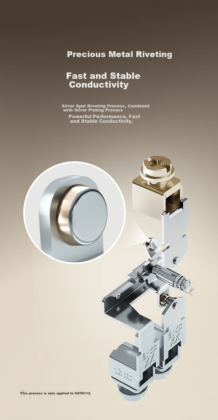 BULL Switch Socket G57 Butterfly Ultra-Thin Three-Way Single Control Switch Large Panel Switch G57K311 Marble White Concealed Installatio 9