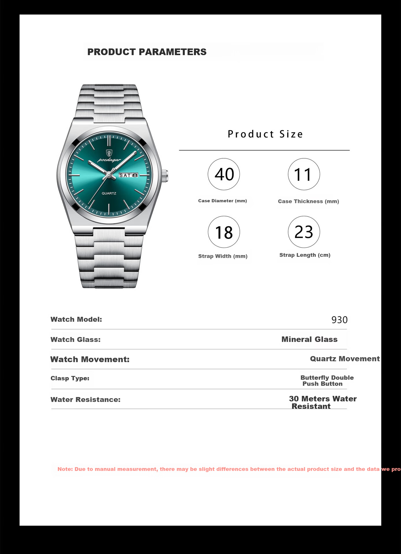 GEORGCOUNT Swiss Business Men's Watch 2025 New Waterproof Luminous Quartz Automatic Steel Band 8