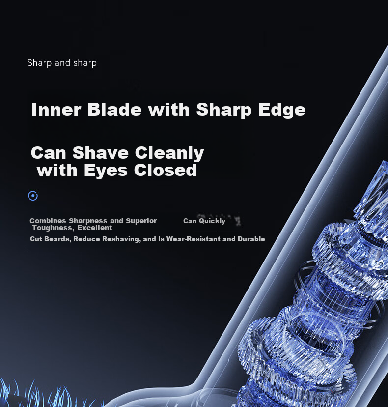 Superman Hangyang High-End Series High-Power Electric Shaver Reciprocating Small Hammer Full Body Washable Razor Type-C Fast Charging HS936 6