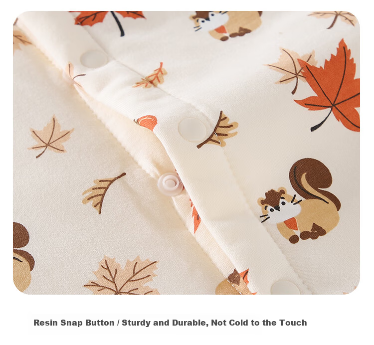 Qiaojiao Duck Children's Pajamas 40g Quilted Cotton Baby Clothes Set Newborn Warm Underwear Boys Girls Spring Autumn Winter 10