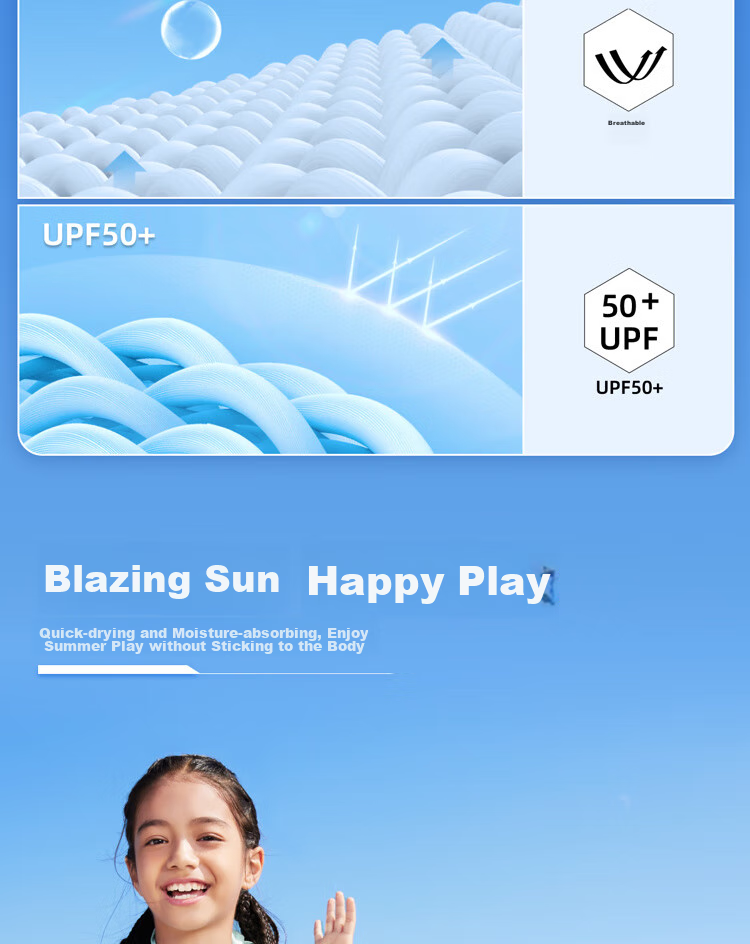 TOREAD Flagship Children's Sun Protection Clothing for Boys And Girls, Summer Sun Protection Jacket Outerwear Skin-Friendly Clothing, White, Size 150 3