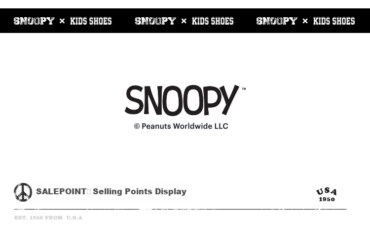 SNOOPY Kids Martin Boots Winter Fleece Lined Warm Leather Boots Boys Girls Mid-Calf Trendy 3930 Black Size 32 5