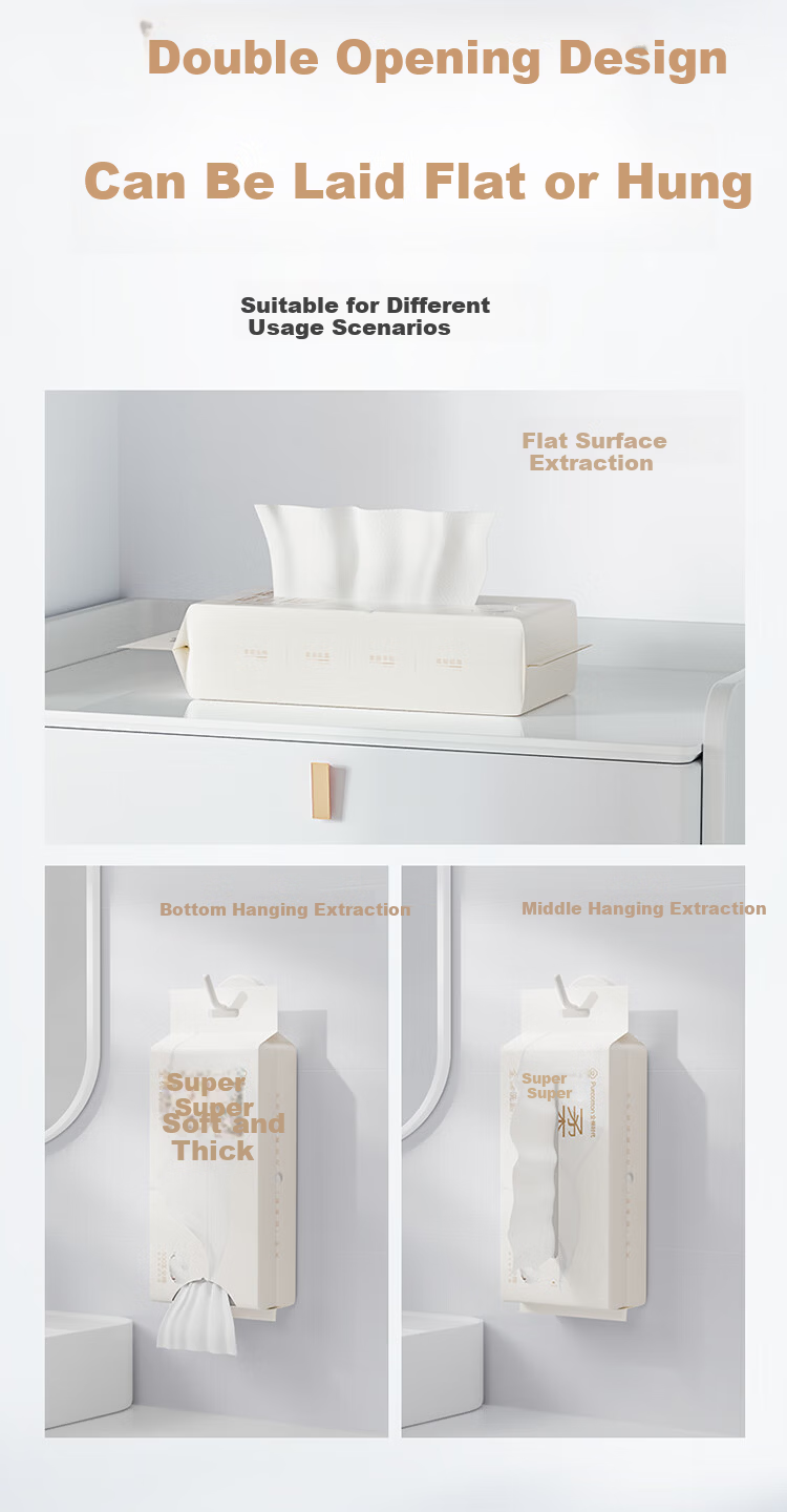 PurCotton [Sun Yingsha Edition] Facial Cleansing Wipes 60 Sheets*3 Packs Extra Thick Cream Wall-Mounted 100% Cotton Soft Towels 20*20CM 1