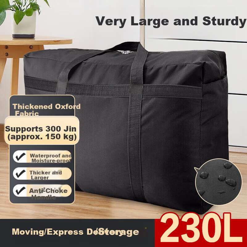 Jing Hui Si Chuang 600D Oxford Cloth Moving Packing Bag Travel Bag Courier Woven Bag Quilt Storage Bag Organizer Luggage Bag 1