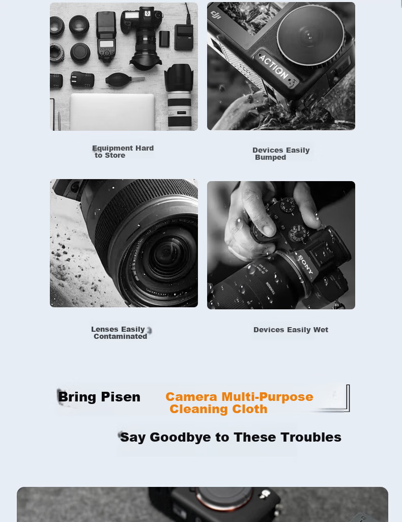 Pisen Camera Cloth Folding Magic Cloth Adhesive Cloth Micro Single Camera Wrapping Cloth Makeup Bag iPad Inner Sleeve Camera Bag Accessories Storage Bag Van Gogh Farm 50*50cm 2