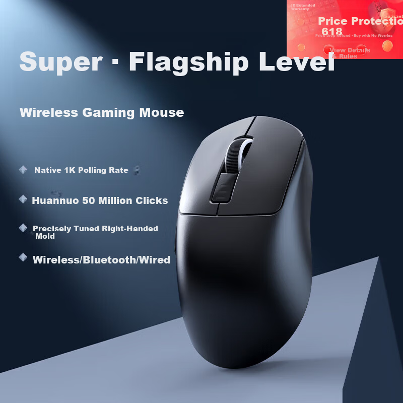 Lenovo Ecosystem Brand Yinen Wireless Gaming Mouse Lightweight 2.4G/Bluetooth/Wired Tri-mode Rechargeable Plug and Play Xuanqing GTX08 for Laptop and Desktop