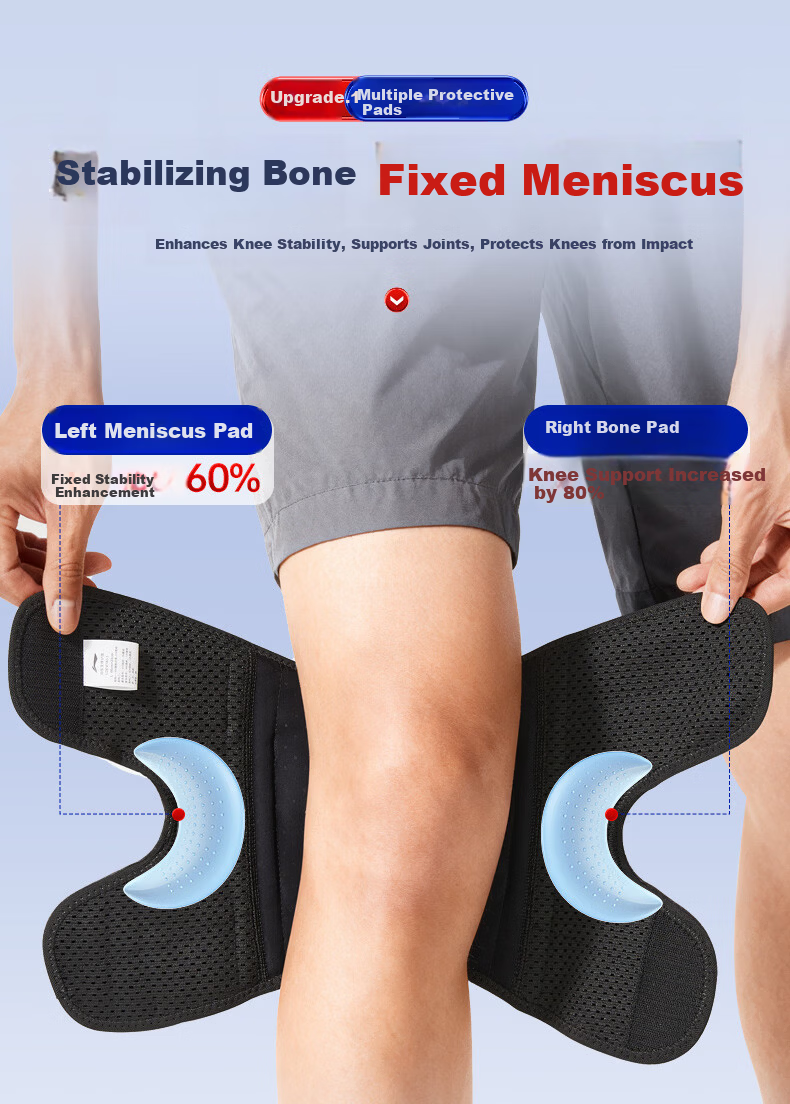 LI-NING Summer Thin Knee Brace Meniscus Injury Sports Protective Joint Knee Support for Men and Women Hiking Basketball Running Walking 2