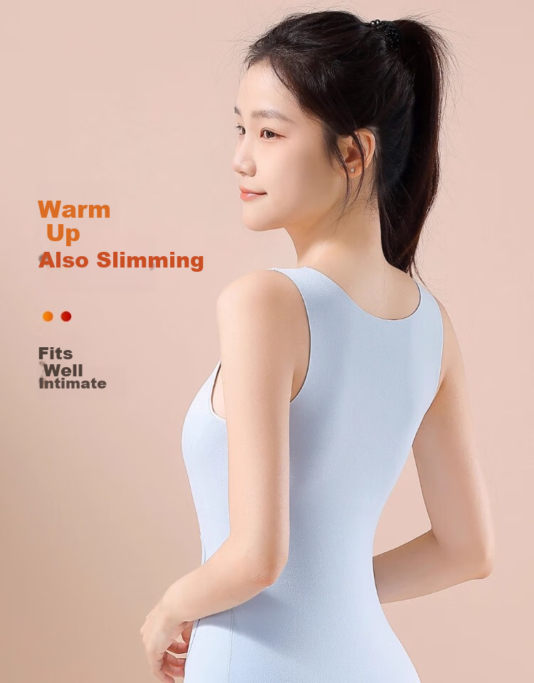 MiiOW 2-Pack Thermal Vest with Chest Pads for Adolescent Girls, Middle and High School Students, Autumn and Winter Underwear 12