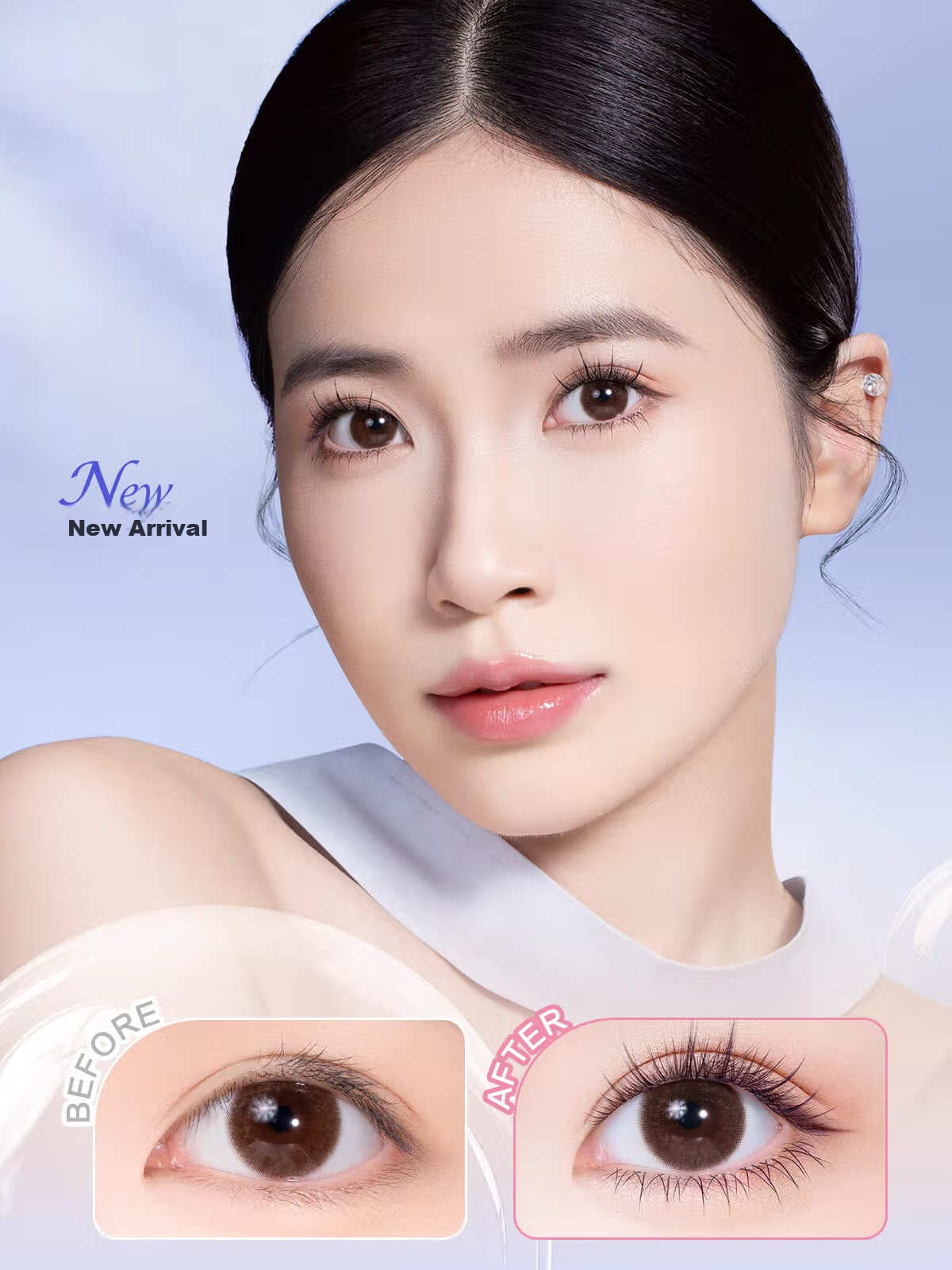 Oeiez Anti-Freeze False Eyelash Glue, Long-Lasting, Quick-Drying, Gentle, Non-Irritating, Natural Adhesive, Grafting, Makeup Liquid, 3ml 1