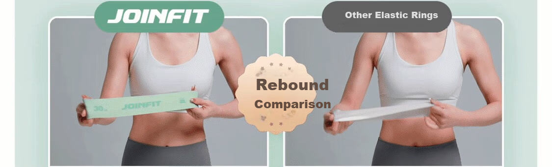 JOINFIT Silicone Resistance Band Fitness Yoga Hip Trainer 20lbs Floral Pink F.R.007A-J 2