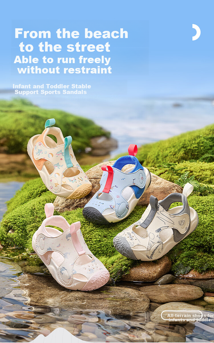 BALABALA Children's Shoes, Toddler Walking Shoes for Boys And Girls, Sandals, New Fashion Summer 2026, Outdoor Sports Shoes for Kids, Anti-Collision Toe Desig 1