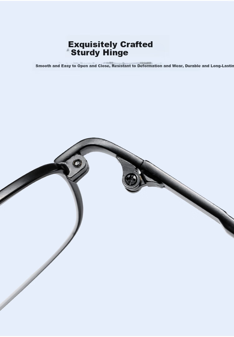Fenchi Reading Glasses for Men And Women, Natural Crystal Lenses, Wear-Resistant, Ultra-Light Memory Titanium Frame, Business And Fashionable Presbyopic Glasses 10