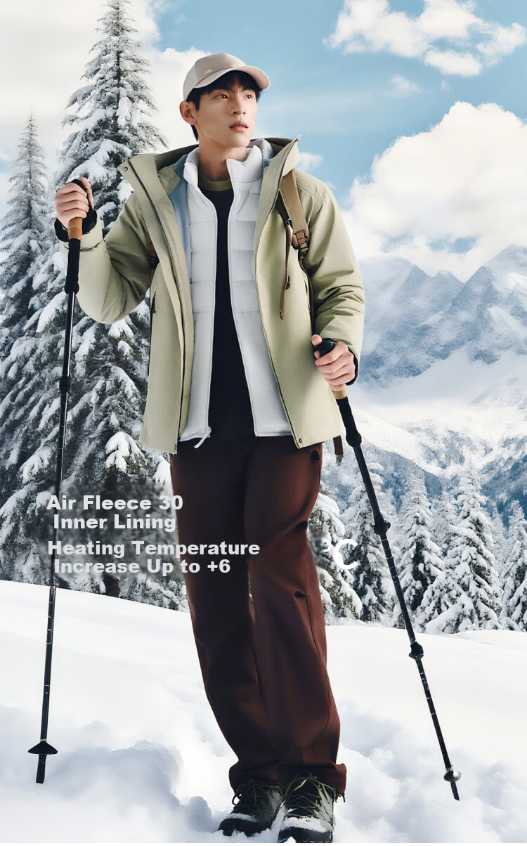 Beneunder Men's 3-in-1 Softshell Jacket with Detachable Fleece Liner Hiking Coat LS104 Dusk Black 2XL 13