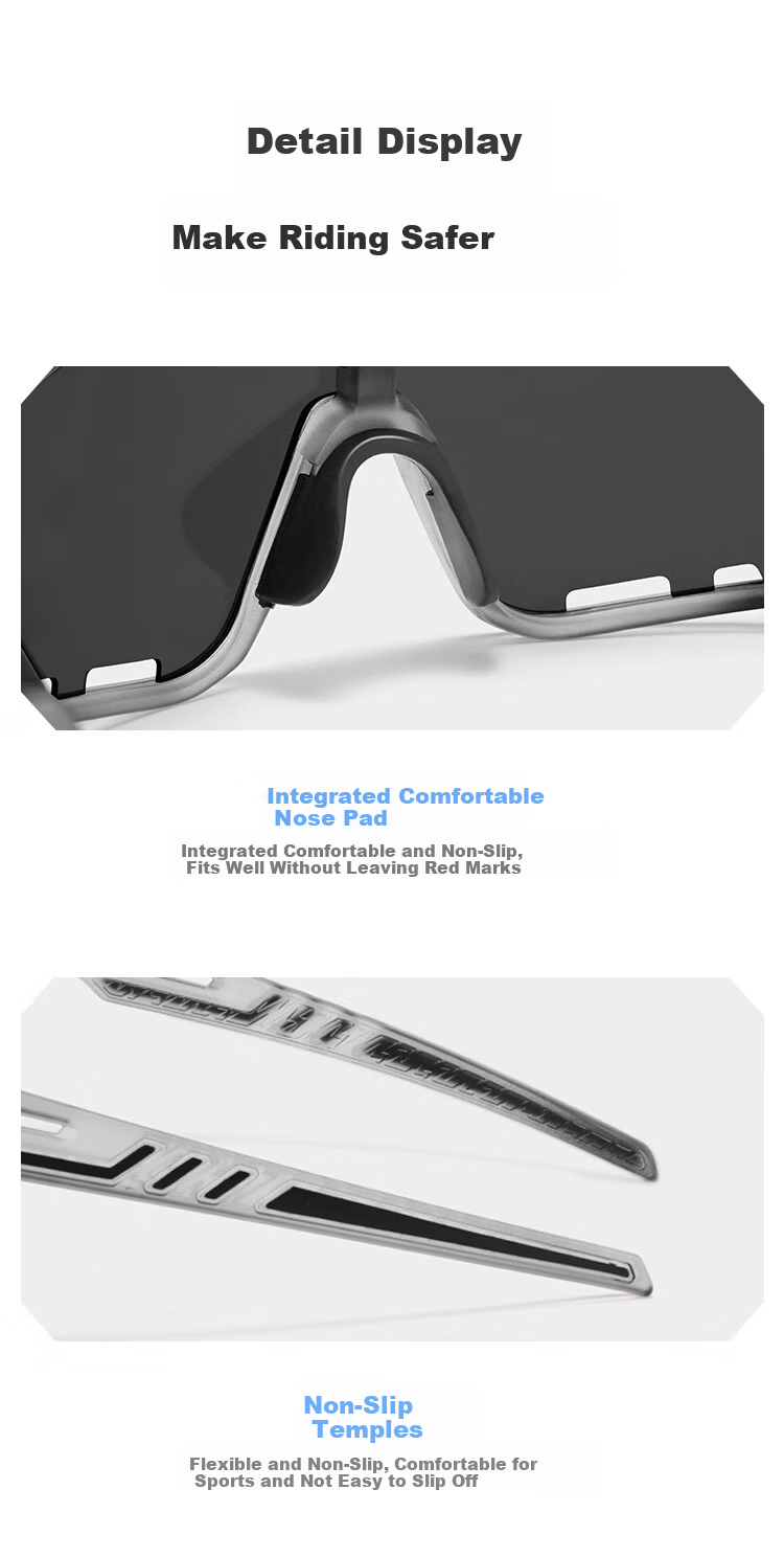 FENCHI Cycling Glasses Windproof UV Protection Outdoor Sports Photochromic Day Night Professional Road Bike Goggles 8