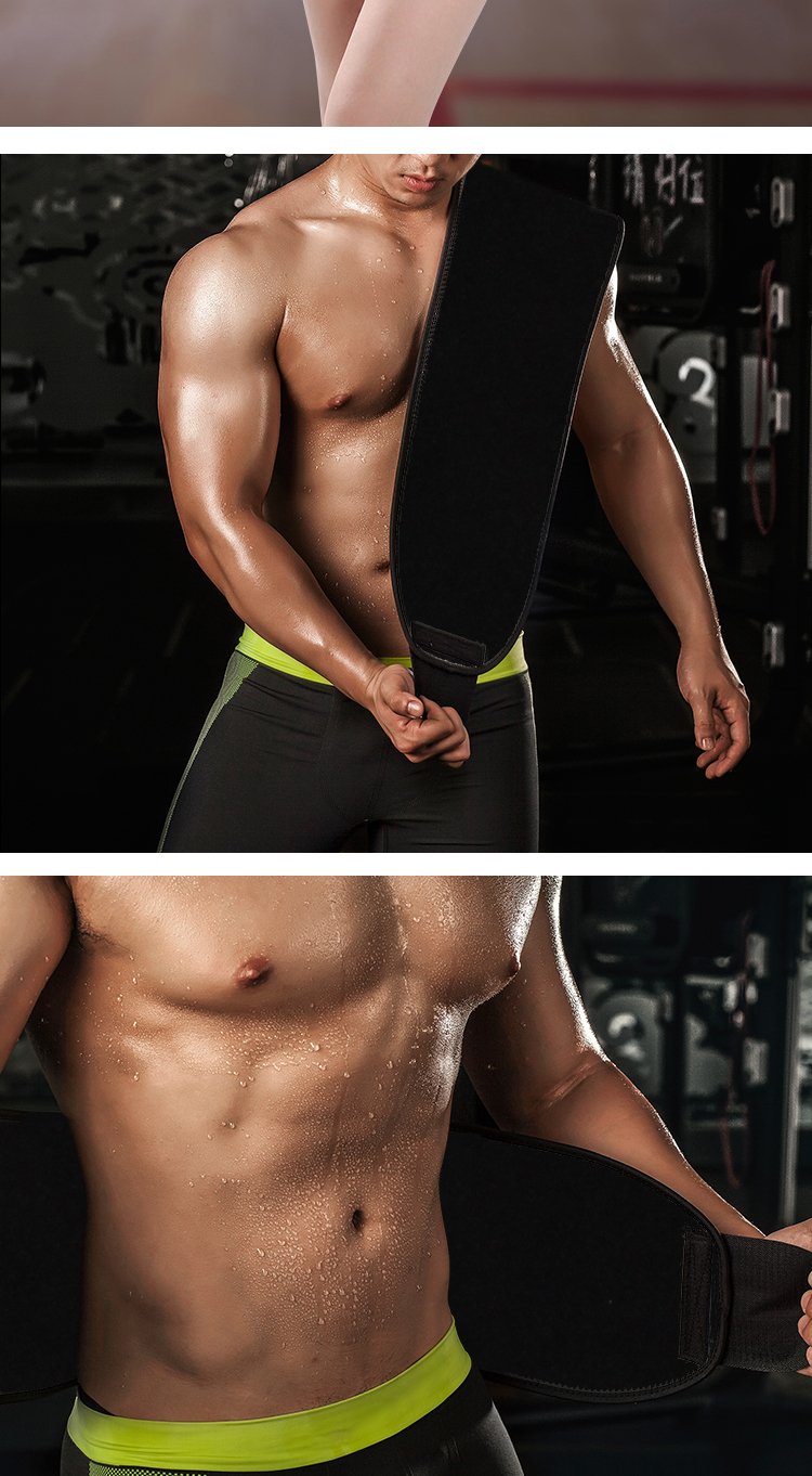 Chidong Sweat-Inducing Waist Support Belt for Men And Women, Abdominal Shaping, Waist Slimming, Summer Fitness Running Sports Sweat-Loss Weight Loss Waist Brace One Size Fits All 11