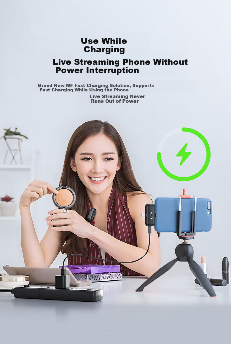 Jinyun M78 Wireless Lavalier Microphone Mic Dual-Channel Noise-Cancelling Bluetooth Recording Live Streaming Mini Mic for Host Mobile Video Shooting 14