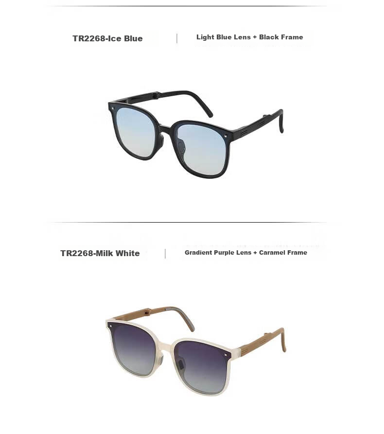 LOOK Polarized Folding Sunglasses Women Driving UV Protection Men Sunglasses Back to School Christmas Gift 12