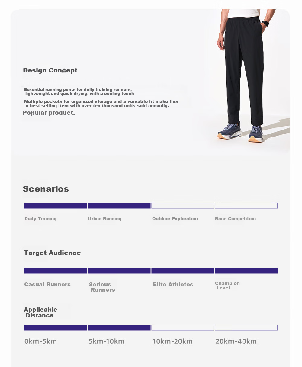 Bmai 26 New Men and Women Sports Pants Ice Thin Quick-Dry Running Training Breathable Woven Straight-Leg Pants for Men 2