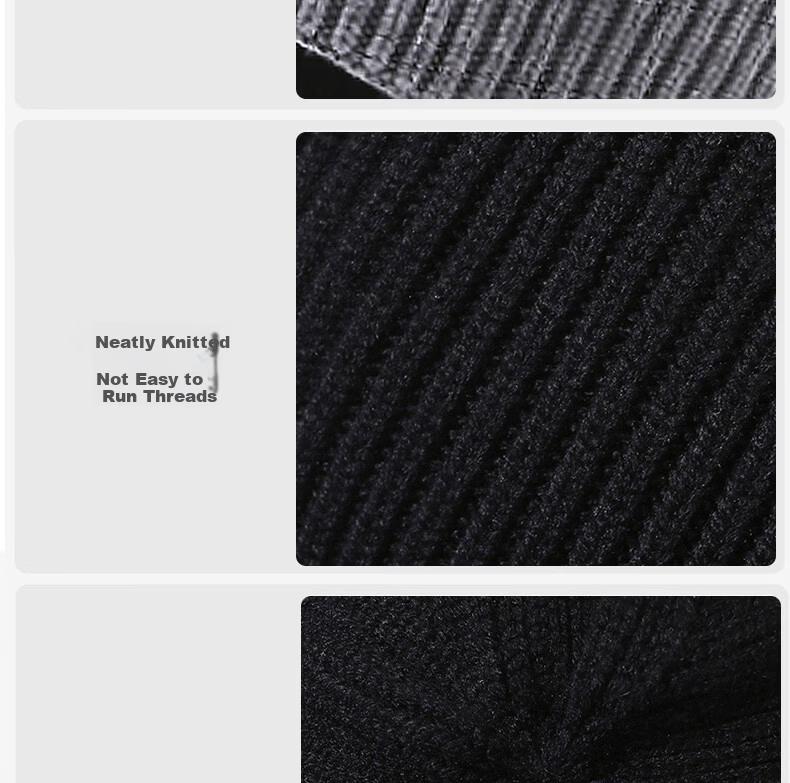 Woodpecker Men's Winter Warm Thickened Knitted Cotton Hat Windproof Cycling Beanie 13