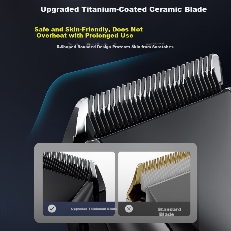 Qiman Professional Hair Clipper Electric Hair Trimmer Upgraded 2-Speed Power Men's Home Barber Haircut Tool