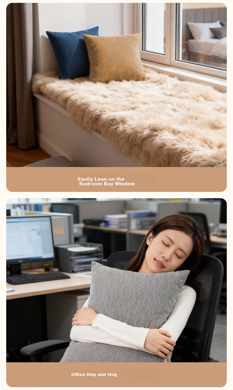 JD Jingzao Corduroy Pillow Super Soft Cushion Sofa Bedside Living Room Office Nap Waist Support Pillow 45x45cm Blue 11